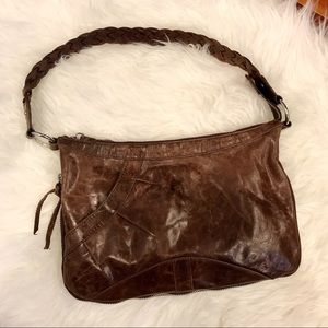 Latico Brown Leather Hobo Handbag